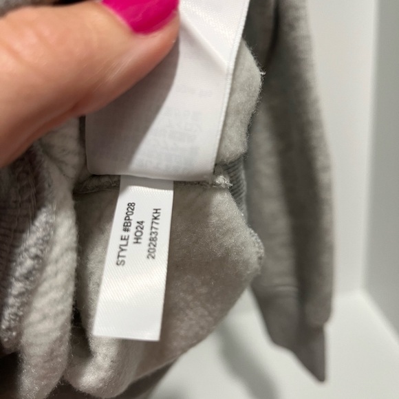 J. Crew Heritage fleece oversized crewneck sweatshirt grey S Monogrammed CRK - Picture 4 of 9